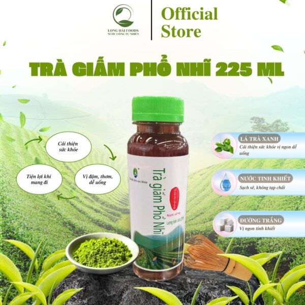 Trà Giấm Phổ Nhĩ Chai 225ml